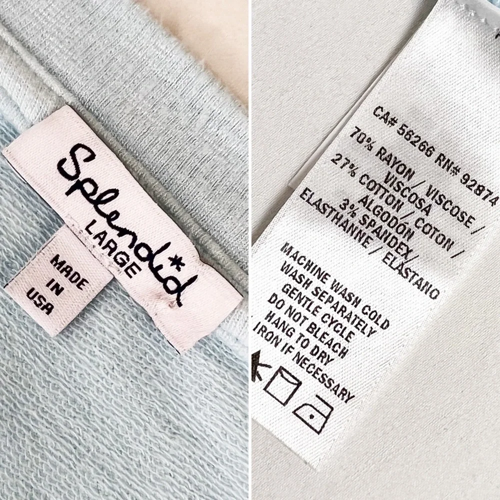 Splendid Dream Slub Pullover Long Sleeve Top L - Picture 5 of 6